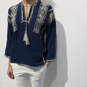 Isabel Marant Étoile Deep Blue Blouse-as is